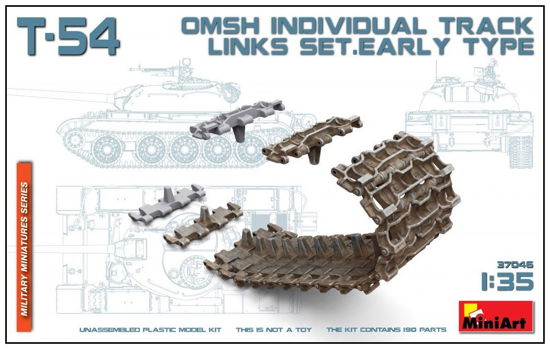 Cover for T · T-54 Omsh Individual Track Links Set. Early Type (1:35) (Leketøy)
