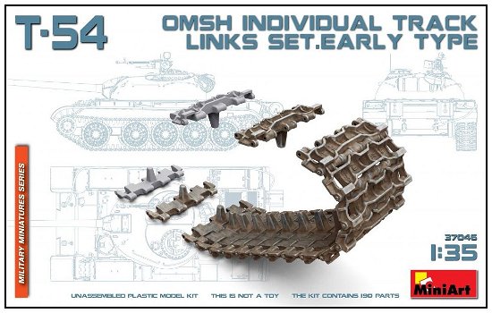 Cover for T · T-54 Omsh Individual Track Links Set. Early Type (1:35) (Legetøj)