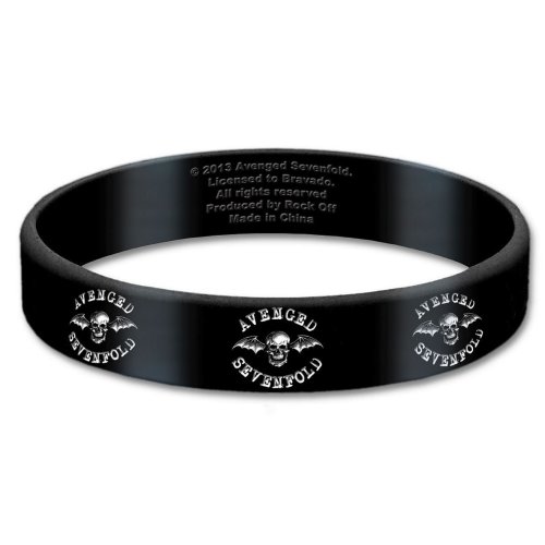 Avenged Sevenfold Gummy Wristband: Death Bat - Avenged Sevenfold - Fanituote - Unlicensed - 5055295369184 - tiistai 25. marraskuuta 2014