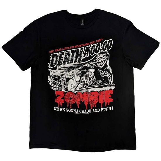 Rob Zombie Unisex T-Shirt: Zombie Crash - Rob Zombie - Koopwaar - Global - Apparel - 5055295372184 - 