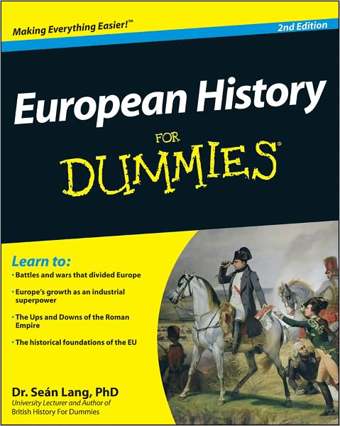 Cover for Sean Lang · European History For Dummies (Paperback Book) (2011)