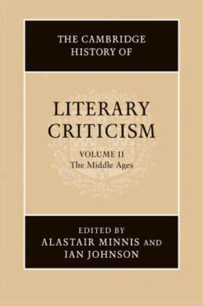 Cover for Alastair Minnis · The Cambridge History of Literary Criticism: Volume 2, The Middle Ages - The Cambridge History of Literary Criticism (Pocketbok) (2009)