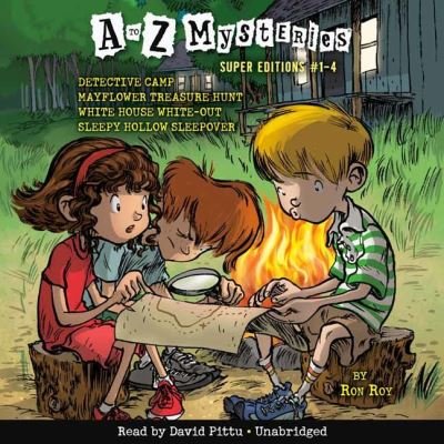 Cover for Ron Roy · A to Z Mysteries Super Edition 1: Detective Camp (Hörbuch (CD)) [Unabridged edition] (2022)