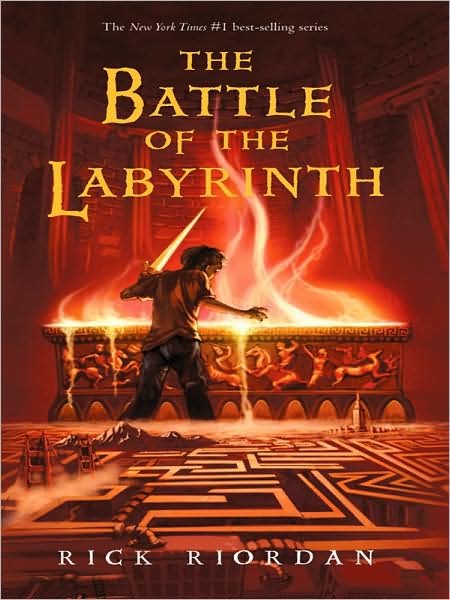 Cover for Rick Riordan · The Battle of the Labyrinth (Percy Jackson and the Olympians, Book 4) (Innbunden bok) [Lrg edition] (2008)