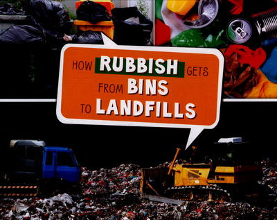 Cover for Shores, Erika  L. (Digital Editor) · How Rubbish Gets from Bins to Landfills - Here to There (Hardcover Book) (2016)