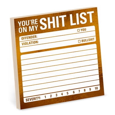 Cover for Knock Knock · Knock Knock Shit List Metallic Sticky Notes (Print) (2019)