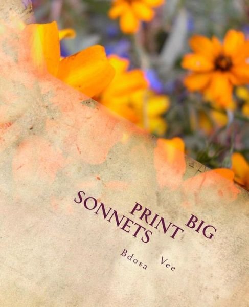 Big Print Sonnets - Vee Bdosa - Books - Createspace Independent Publishing Platf - 9781717171184 - August 27, 2018