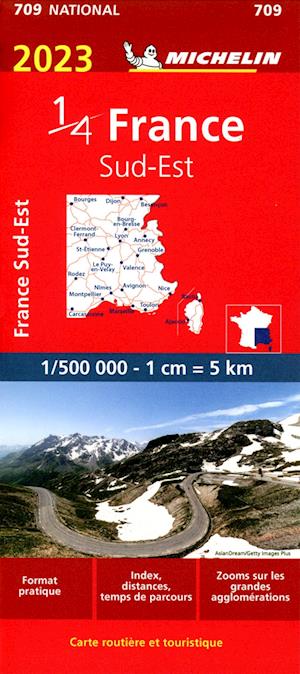 Michelin National Maps: France Southeast 2023 - Michelin - Livros - Michelin - 9782067257184 - 19 de janeiro de 2023