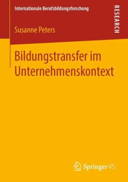 Cover for Peters · Bildungstransfer im Unternehmenskontext (Bok) [1. Aufl. 2019 edition] (2019)