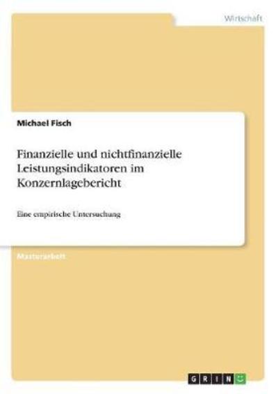 Cover for Fisch · Finanzielle und nichtfinanzielle (Book)