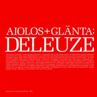 Cover for Félix Guattari · Glänta: Glänta 1 (2004) Deleuze (Buch) (2004)