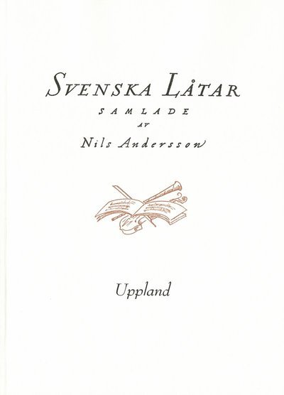 Cover for Nils Andersson · Svenska låtar Uppland (Bog) (2019)