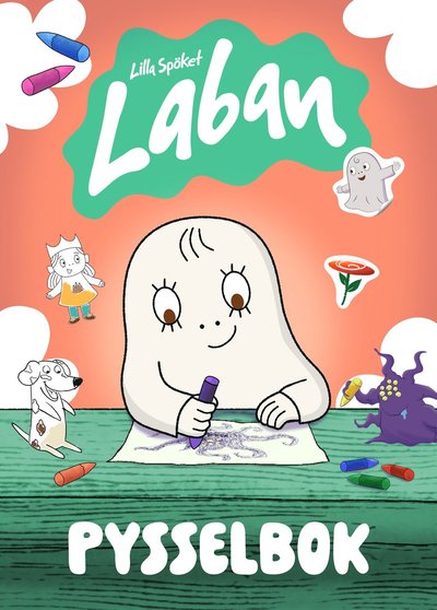 Cover for Melina Roy · Lilla spöket Laban: Pysselbok med klistermärken (Paperback Book) (2025)
