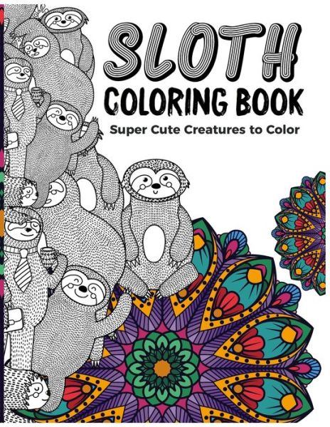 Cover for Salah Mashate Ivan · Sloth coloring book for adults (Paperback Book) (2020)