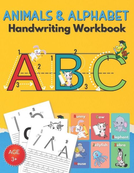 Cover for Booqooze · Animals &amp; Alphabet Handwriting Workbook (Paperback Book) (2021)