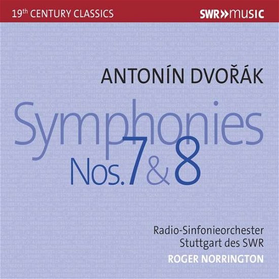 Cover for Dvorak · Symphonies 7 &amp; 8 (CD) (2018)