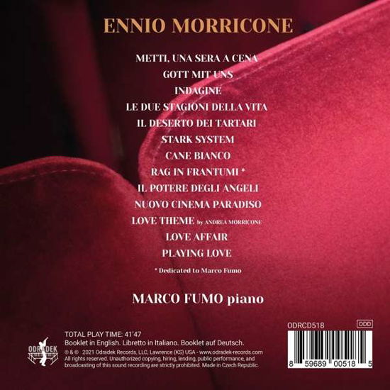 Il Mio Morricone (Tribute To A Friend) - Marco Fumo - Musiikki - ODRADEK RECORDS - 0859689005185 - perjantai 2. heinäkuuta 2021