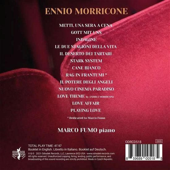 Cover for Marco Fumo · Il Mio Morricone (Tribute To A Friend) (CD) (2021)