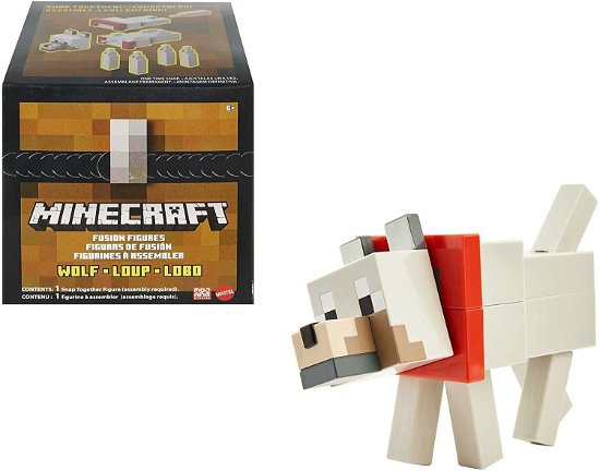 Minecraft  Large Fusion Figure Wolf  Toys - Minecraft  Large Fusion Figure Wolf  Toys - Merchandise - Mattel - 0887961933185 - December 1, 2020