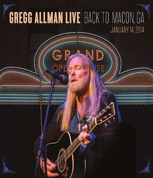 Cover for Gregg Allman · Live: Back to Macon, Ga (Blu-ray) [Limited edition] (2015)