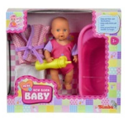 Mini New Born Baby in Bad Set - New Born Baby - Merchandise - Simba Toys - 4006592532185 - 1. desember 2014