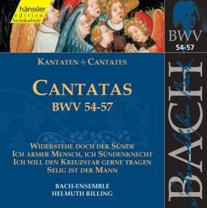 * BACH: Kantaten BWV 54-57 - Bach-collegium / Rilling - Musiikki - hänssler CLASSIC - 4010276015185 - tiistai 11. toukokuuta 1999