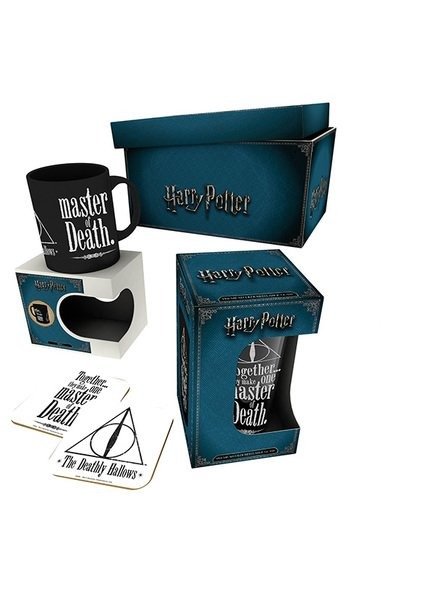 Deathly Hallows (Mug & Glass & 2 Coasters) - Harry Potter - Marchandise - GB EYE - 5028486401185 - 3 septembre 2018
