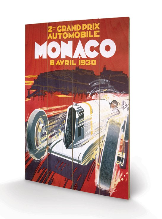 Monaco - 1 (Stampa Su Legno 59X40Cm) - Monaco - Fanituote -  - 5050293923185 - 