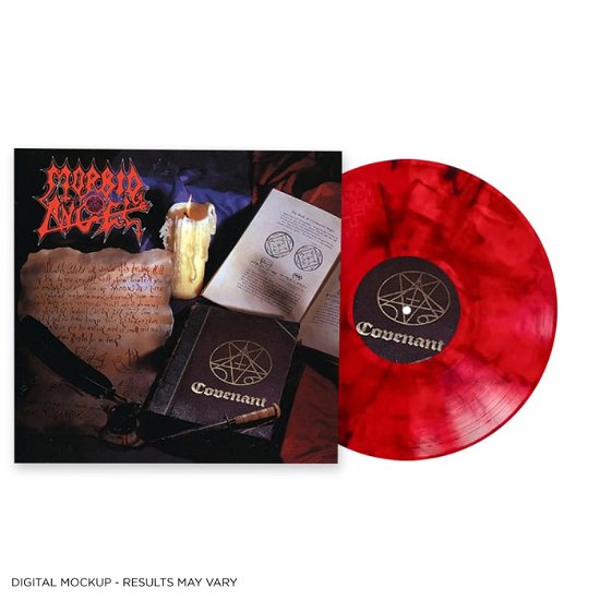 Cover for Morbid Angel · Covenant (Red Marbled Vinyl) (FDR Mastering) (LP) [Color edition] (2023)