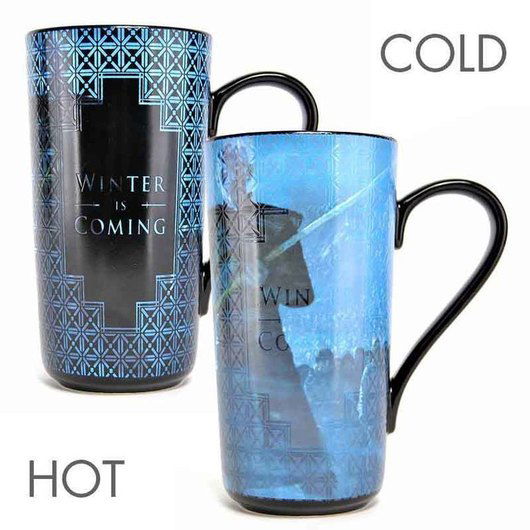 Winter Is Coming (Heat Change Mug) - Game of Thrones - Merchandise - HALF MOON BAY - 5055453452185 - April 12, 2019