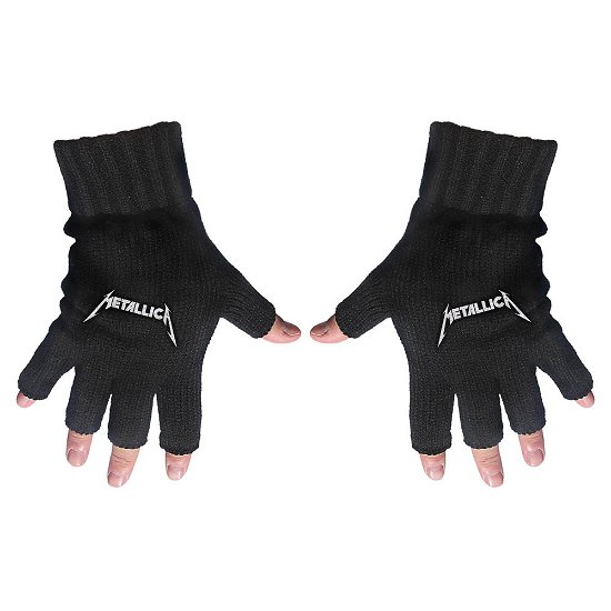 Metallica Unisex Fingerless Gloves: Logo - Metallica - Produtos - Razamataz - 5056170620185 - 