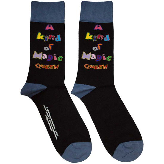 Cover for Queen · Queen Unisex Ankle Socks: A Kind Of Magic (Black) (UK Size 7 - 11) (CLOTHES) [size M] (2024)