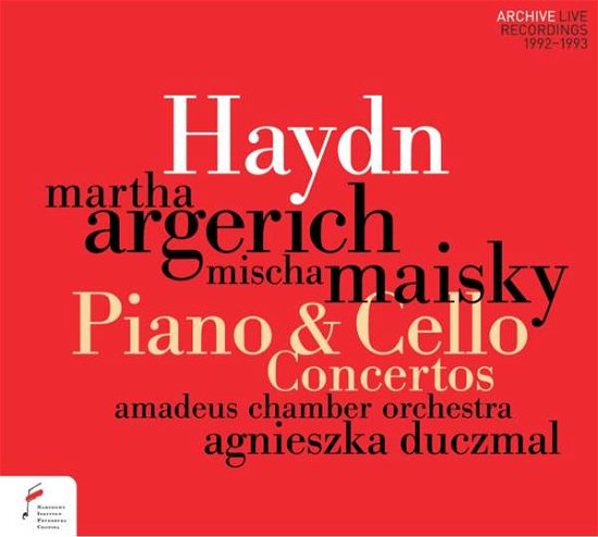 Cover for Martha Argerich / Mischa Maiski / Amadeus Chamber Orchestra &amp; Agniezka Duezmal · Haydn: Piano &amp; Cello Concertos (CD) (2018)