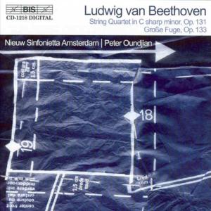 Cover for Beethoven / Oundjian / Nieuw Sinfonietta Amsterdam · String Orchestra Arrangements (CD) (2002)