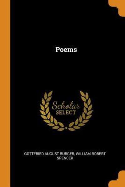 Cover for Gottfried August Burger · Poems (Paperback Book) (2018)