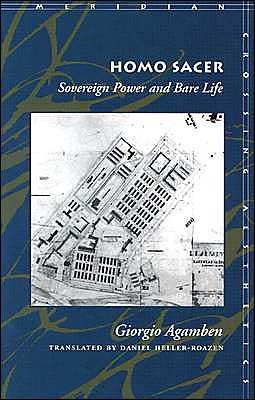 Cover for Giorgio Agamben · Homo Sacer: Sovereign Power and Bare Life - Meridian: Crossing Aesthetics (Taschenbuch) (1998)