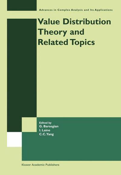 Cover for Grigor a Barsegian · Value Distribution Theory and Related Topics - Advances in Complex Analysis and Its Applications (Pocketbok) [Softcover reprint of the original 1st ed. 2004 edition] (2013)