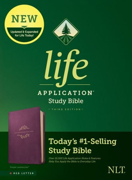 Cover for Tyndale · NLT Life Application Study Bible, Third Edition, Purple (Lederbuch) (2021)