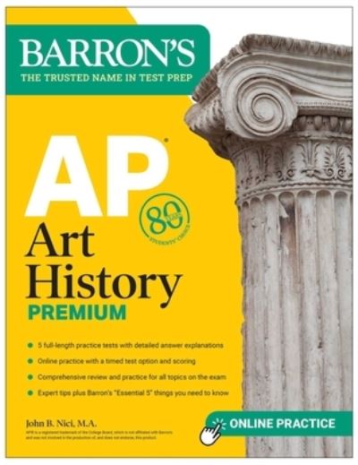 Cover for Barron's Educational Series · AP Art History Premium, Sixth Edition: Prep Book with 5 Practice Tests + Comprehensive Review + Online Practice - Barron's AP Prep (Paperback Book) (2023)