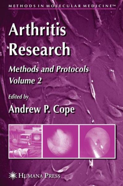 Cover for Arthritis Research: Volume 2: Methods and Protocols - Methods in Molecular Medicine (Hardcover Book) [2007 edition] (2007)