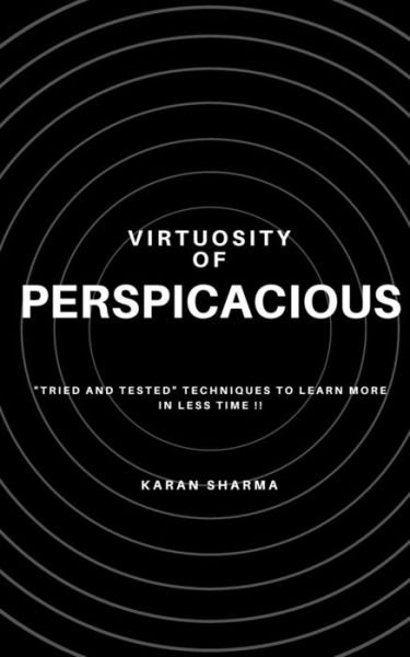 Cover for Karan Sharma · Virtuosity of Perspicacious (Paperback Book) (2020)