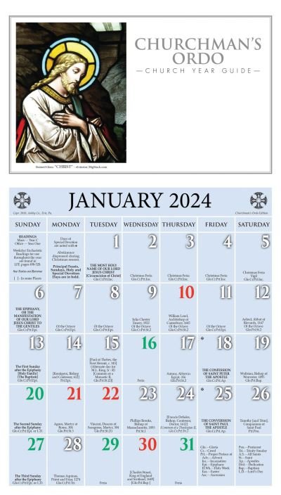 Cover for 2024 Churchman's Ordo Kalendar (Book) (2023)