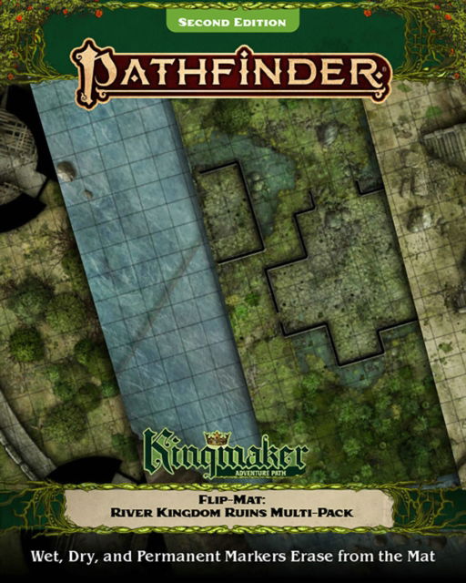 Pathfinder Flip-Mat: Kingmaker Adventure Path River Kingdoms Ruins Multi-Pack - James Jacobs - Brætspil - Paizo Publishing, LLC - 9781640784185 - 8. november 2022