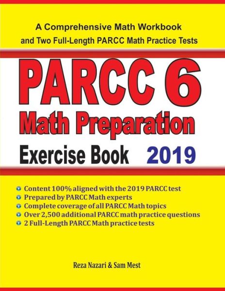 Cover for Reza Nazari · PARCC 6 Math Preparation Exercise Book (Paperback Book) (2019)