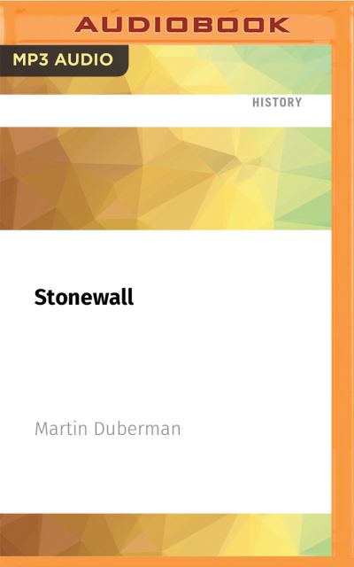 Cover for Martin Duberman · Stonewall (CD) (2021)