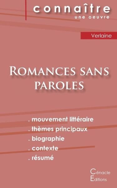 Cover for Paul Verlaine · Fiche de lecture Romances sans paroles de Verlaine (Analyse litteraire de reference et resume complet) (Paperback Bog) (2022)