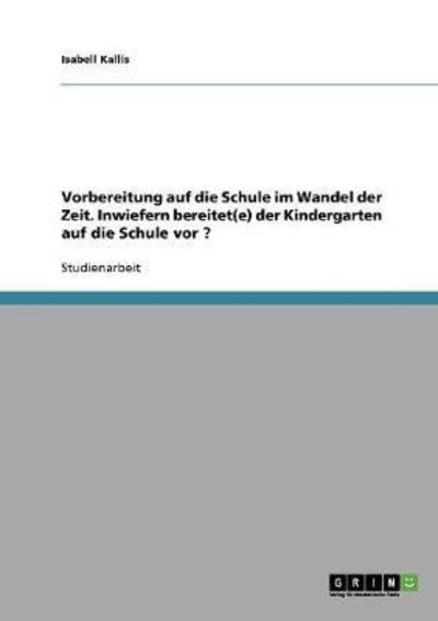 Cover for Kallis · Vorbereitung auf die Schule im W (Book) [German edition] (2013)