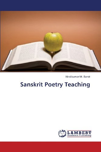 Cover for Hiralkumar M. Barot · Sanskrit Poetry Teaching (Paperback Book) (2013)