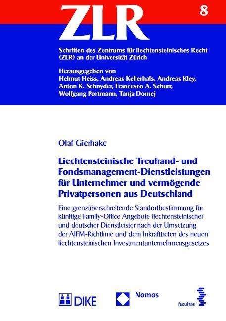 Cover for Gierhake · Liechtensteinische Treuhand- u (Bok) (2016)