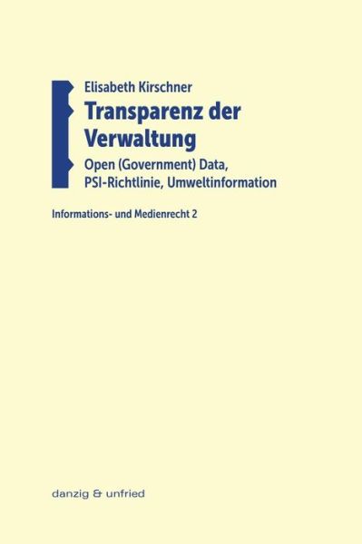 Cover for Kirschner · Transparenz der Verwaltung (Book) (2016)